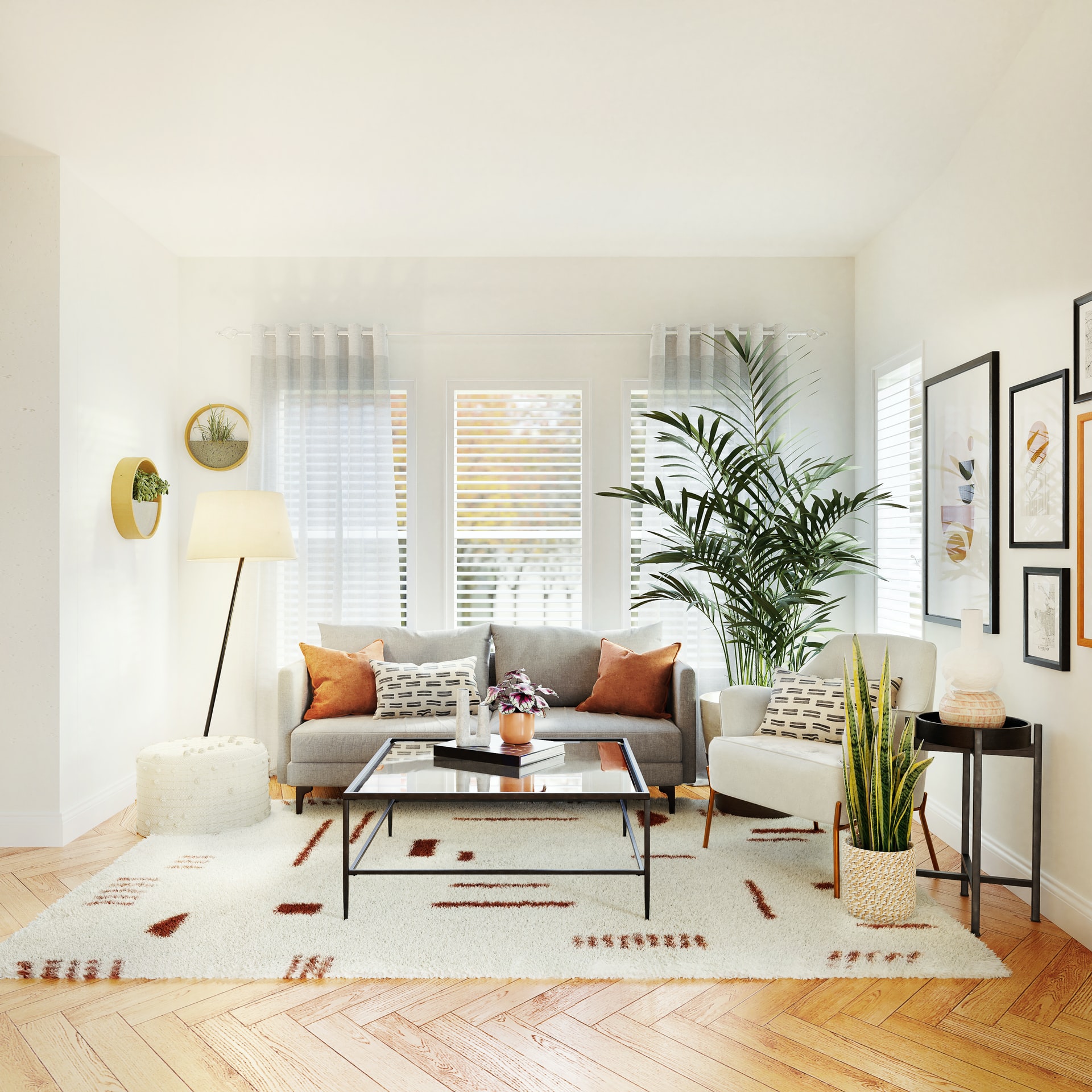 Foto einer schön eingerichteten Wohnung